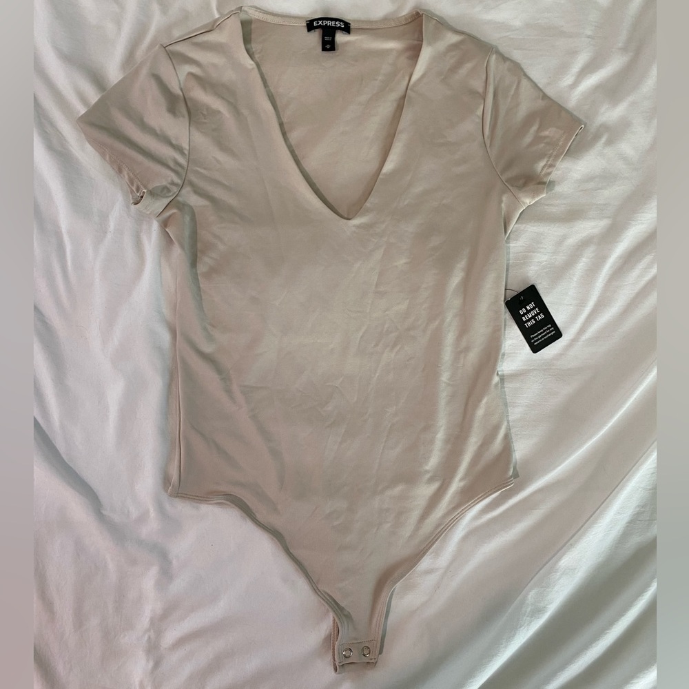 Express Cream/Nude Bodysuit